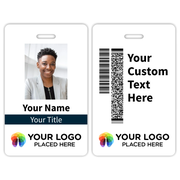 Custom Double-Sided Vertical ID Card, Professional Identification