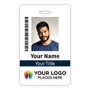 Custom Vertical ID Card, Single-Sided