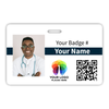 Horizontal Photo ID Card with QR Code