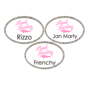Pink Ladies Costume Name Tag Set