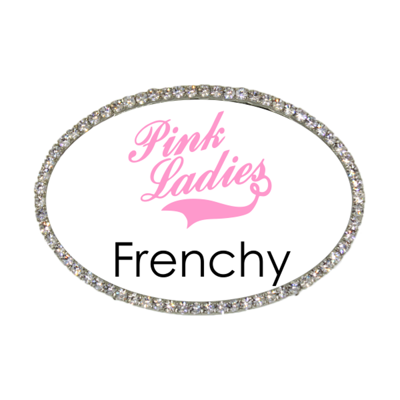 Pink Ladies Frenchy Costume Name Tag