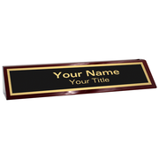 Polished Finish Rosewood Desk Wedge | 2" x 10"