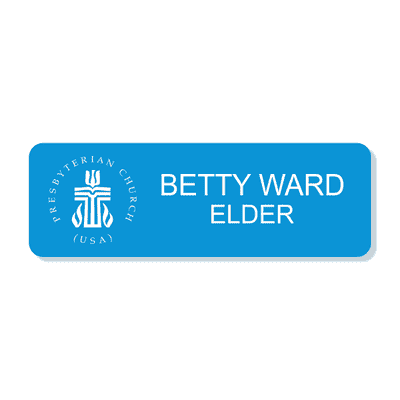 Presbyterian Engraved  Name Tag - Rectangle
