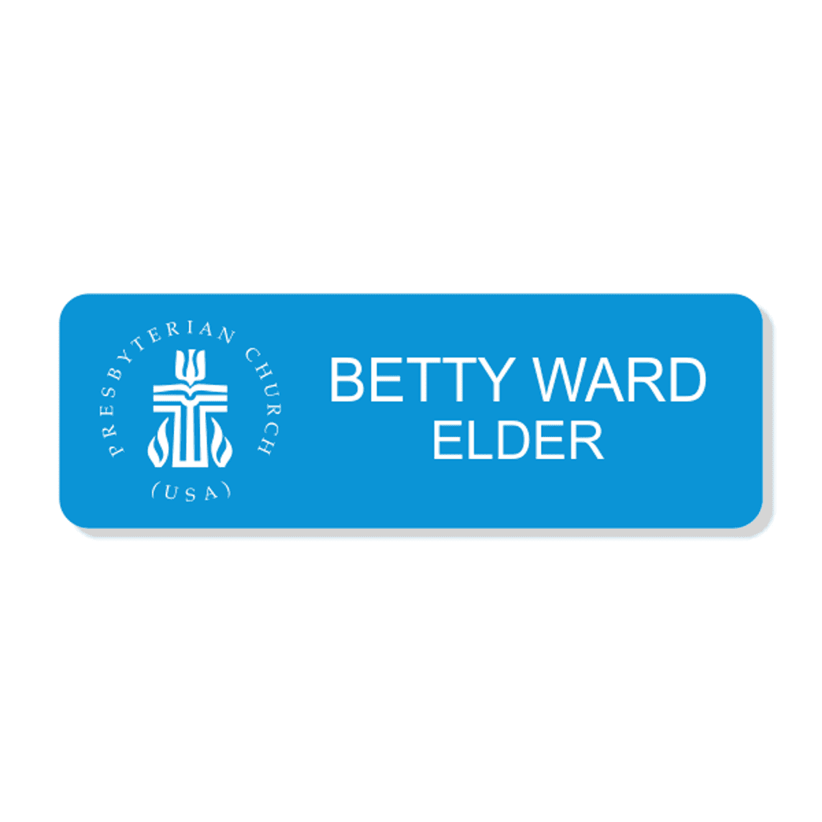 Presbyterian Engraved  Name Tag - Rectangle
