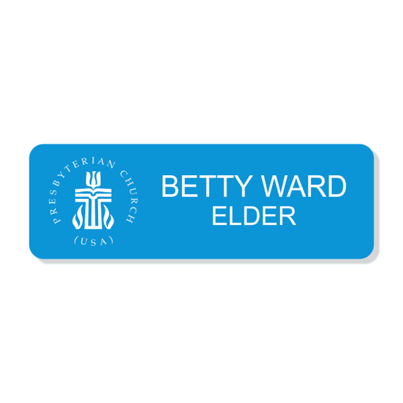 Presbyterian Engraved  Name Tag - Rectangle