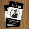 Modern Press Pass Custom Photo ID Badge Lifestyle