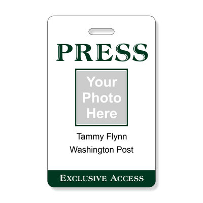 Press Pass Costume Photo ID