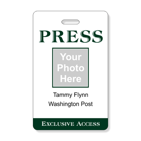 Press Pass Costume Photo ID