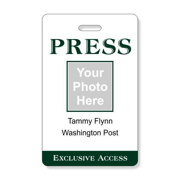 Press Pass Costume Photo ID