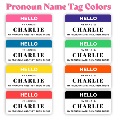 Custom Full Color 1.5" x 3" Hello My Name Is Name Tag - alternate view