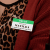 Custom Full Color 1.5" x 3" Hello My Name Is Name Tag Serif Lifestyle