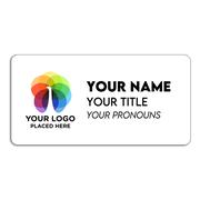 Custom Full Color 1.5" x 3" Pronoun Name Tag