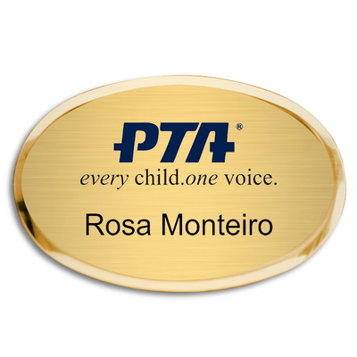 PTA Premier Oval Name Badge