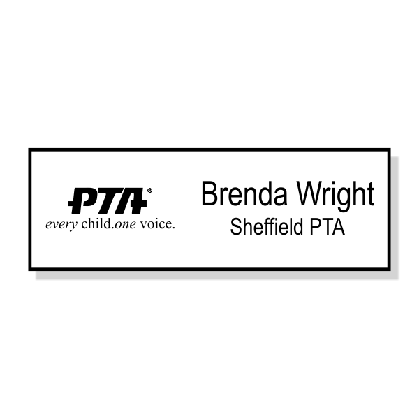 PTA Small Engraved Name Tag