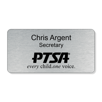 PTA Large Engraved One Line Name Badge