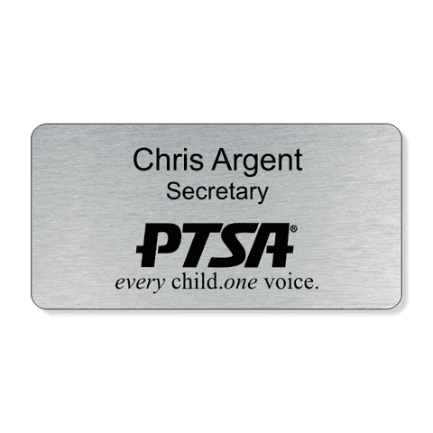 PTSA Bottom Logo Engraved Name Tag