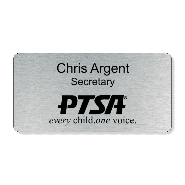 PTSA Bottom Logo Engraved Name Tag