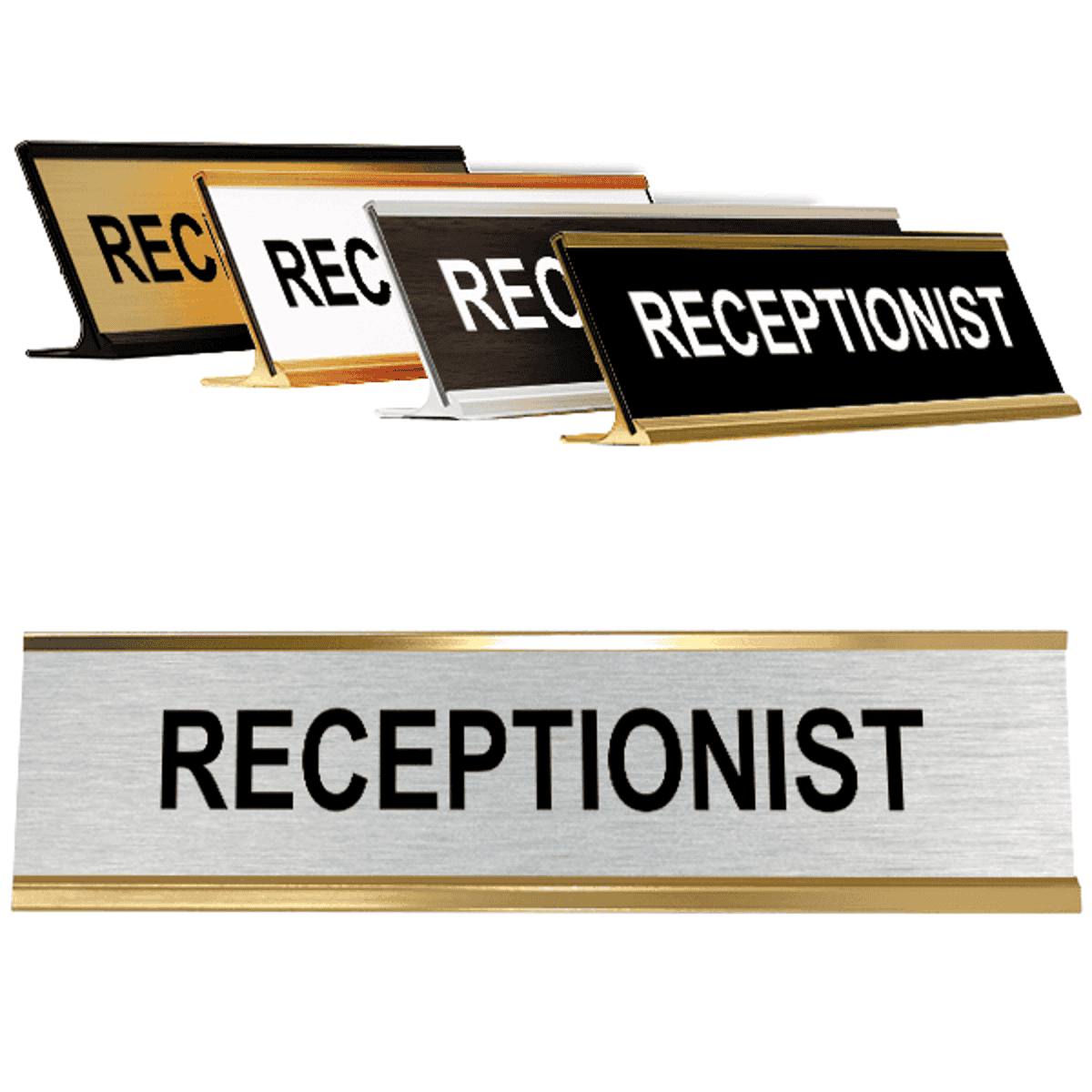 Receptionist Desk Plate | 2" x 8"