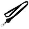 Black Lanyard with Badge Reel
