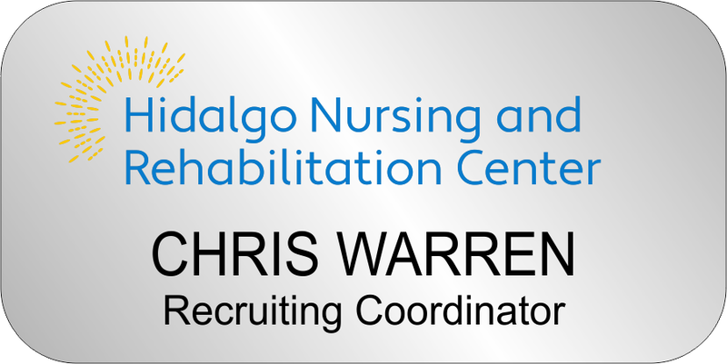 Regency - Hidalgo Nursing and Rehabilitation Center Name Badge