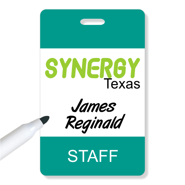 Reusable Conference ID Badge Name Tag Wizard