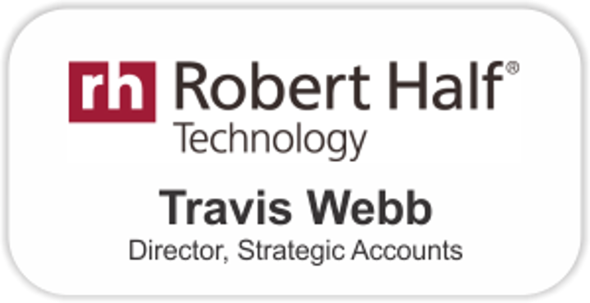 Robert Half Technology Name Badge