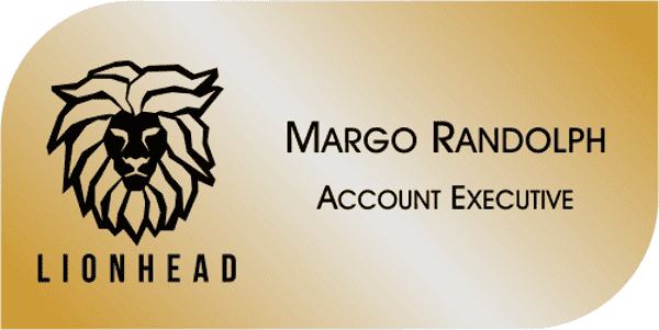Rounded & Squared Shaped Rectangle Name Badge
