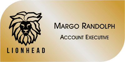 Rounded & Squared Shaped Rectangle Name Badge