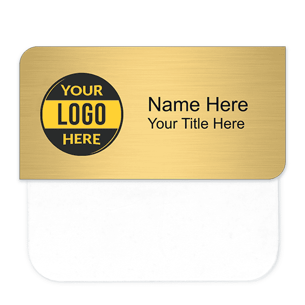 Rounded & Squared Corners 1.5" x 3" Pocket Name Badge
