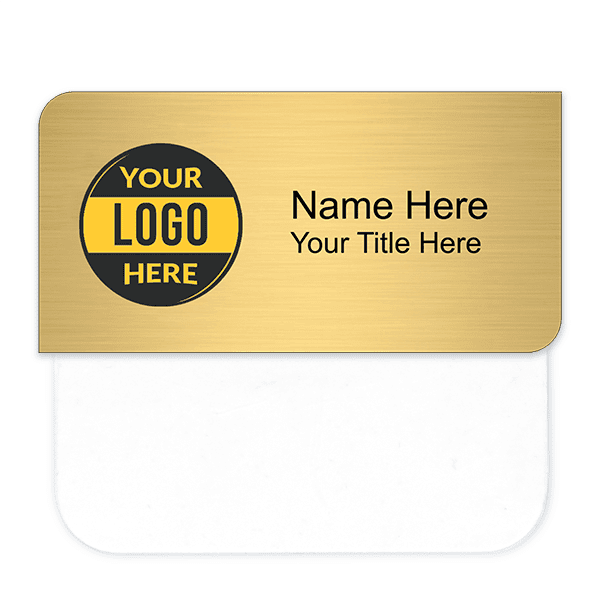 Rounded & Squared Corners 1.5" x 3" Pocket Name Badge