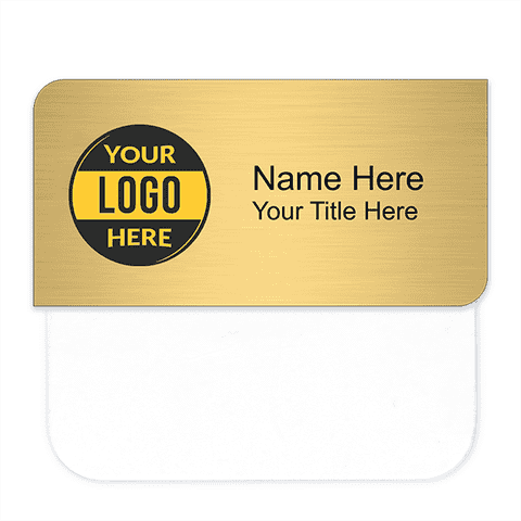 Rounded & Squared Corners 1.5" x 3" Pocket Name Badge