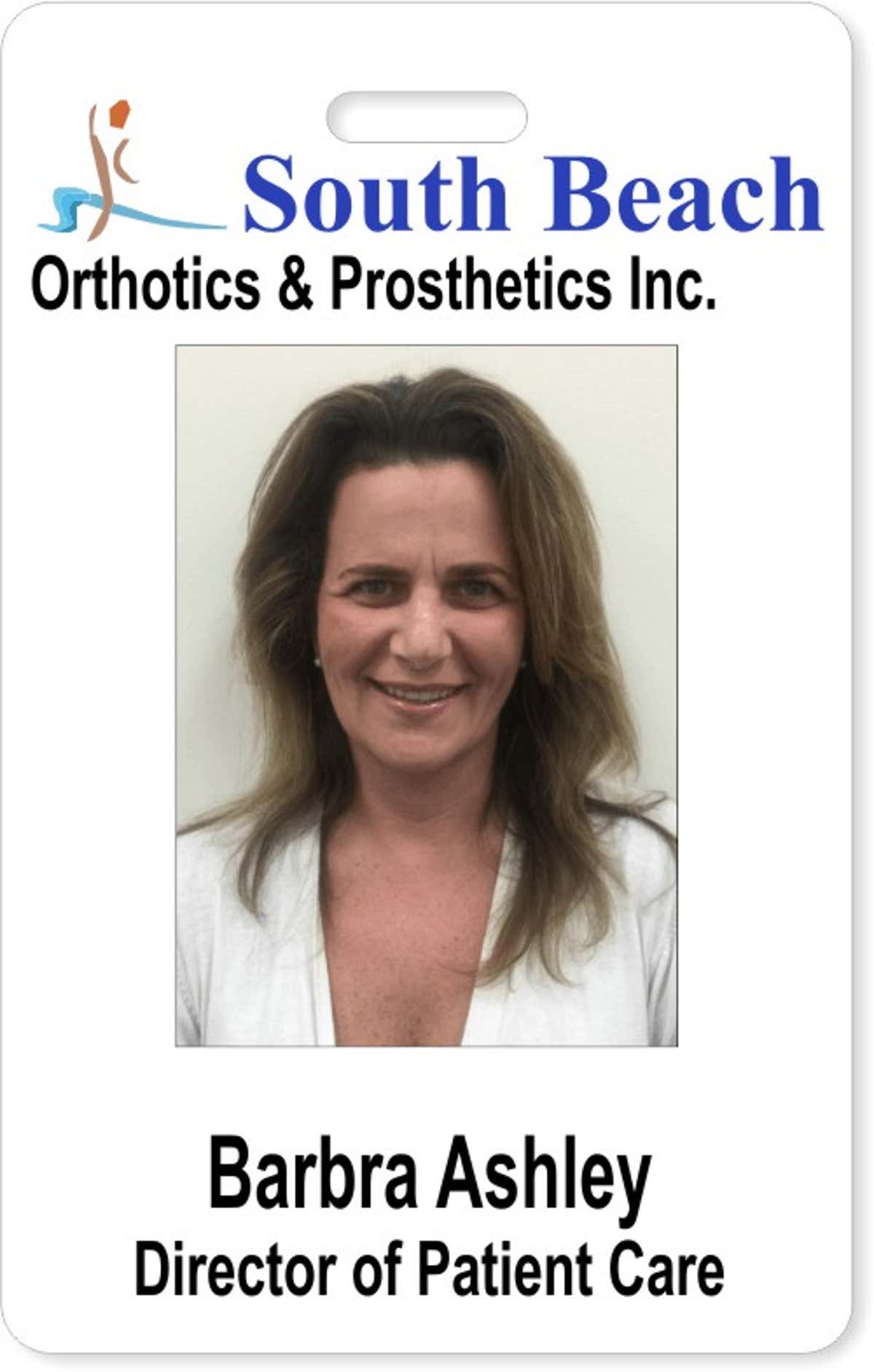 South Beach Orthotics & Prosthetics Photo ID Badge