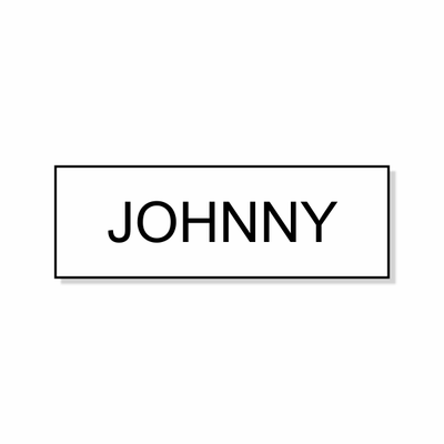 Johnny Schitts Creek Name Tag - alternate view
