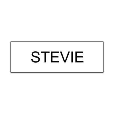 Stevie Schitts Creek Name Tag - alternate view