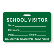 School Chalkboard Visitor Badge