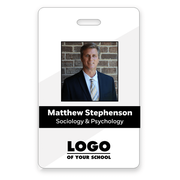 Custom School Photo ID with Logo and Barcode