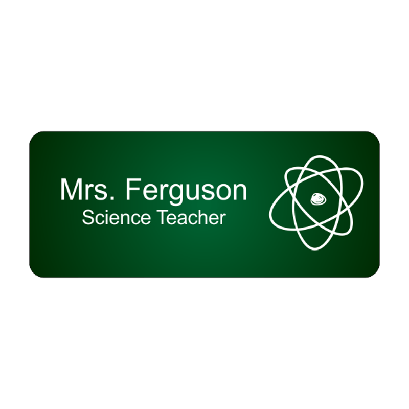 Science Teacher Full Color School Name Tag