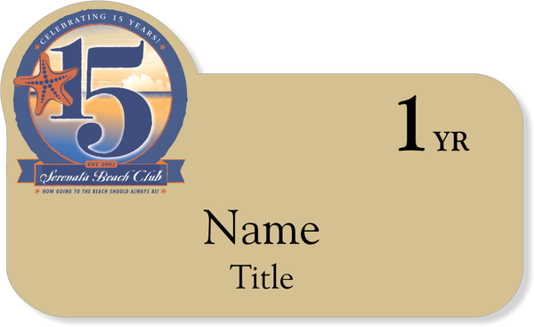 Serenata Club Name Tag - One Year