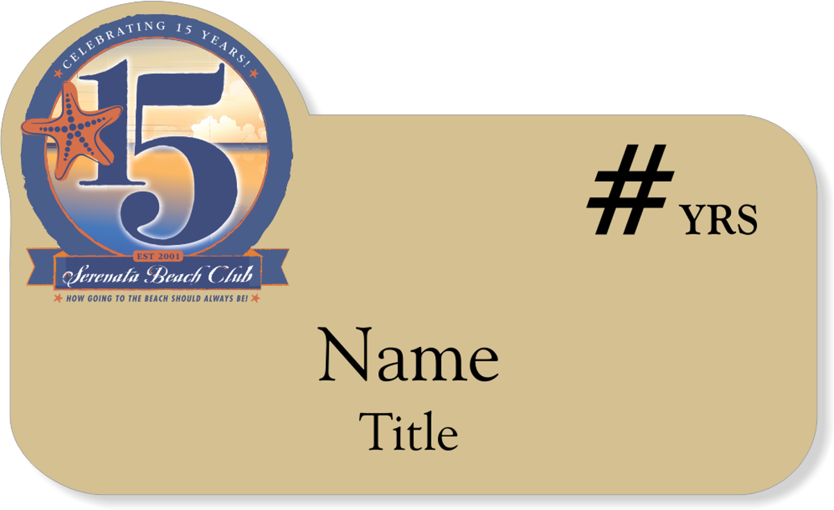 Serenata Club Name Tag