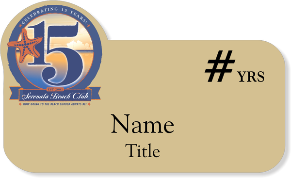 Serenata Club Name Tag