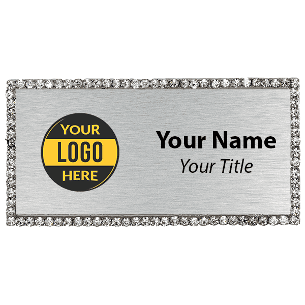 Full Color Bling Name Tag
