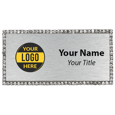 Full Color Bling Name Tag