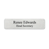 Silver Military Style Name Tag - Two Line