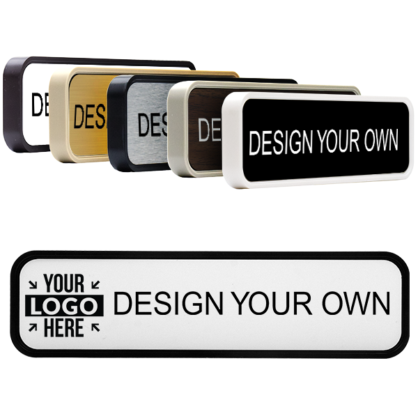 2" x 8" Engraved Plastic Wall Plate with Optional Logo