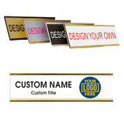 Custom Right Logo Full-Color Wall Plate with Holder, 2" x 8"