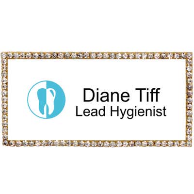 Sparkly Dental Hygienist Name Tag