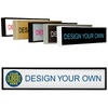Square Corner Full Color Wall Sign with Holder - 2" x 9"