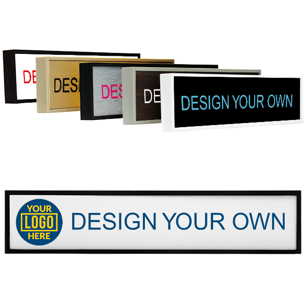 Square Corner Full Color Wall Sign - 2" x 9"
