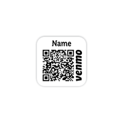 QR Code Square Name Badge