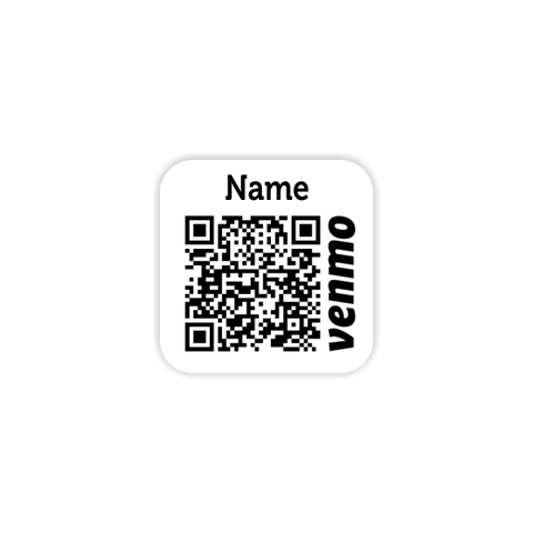 QR Code Square Name Badge
